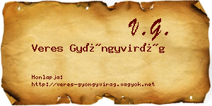 Veres Gyöngyvirág névjegykártya